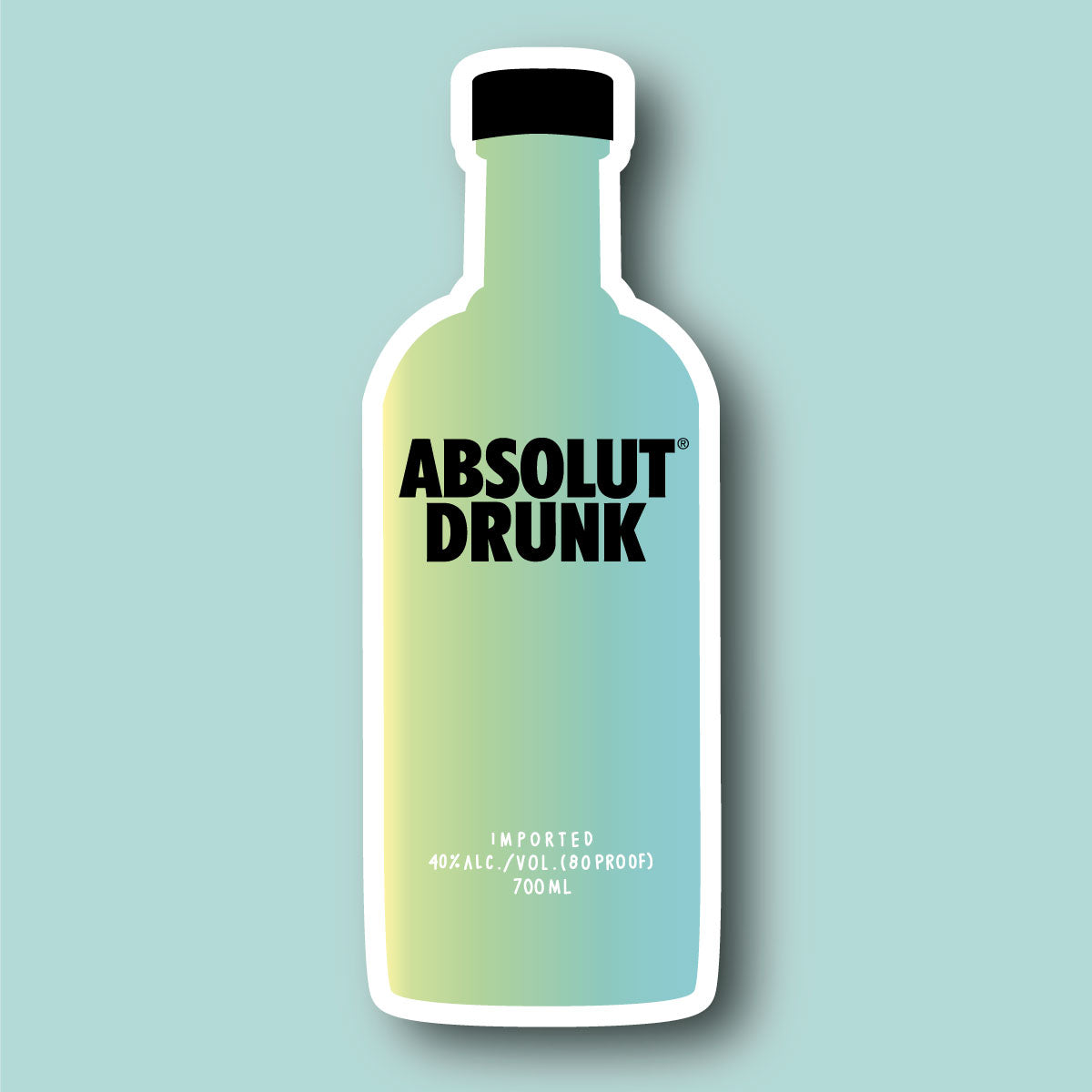 Sticker Absolut Drunk