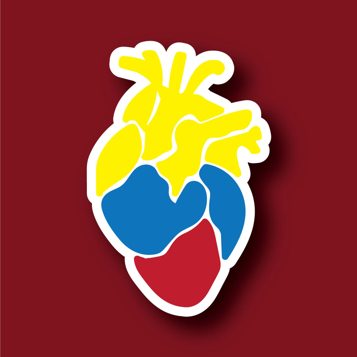 Sticker Inverso Corazolombia