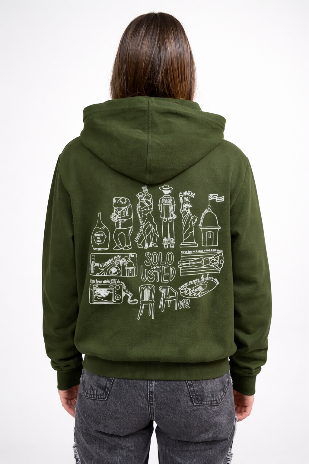 Hoodie DtMF Bad Bunny | Verde