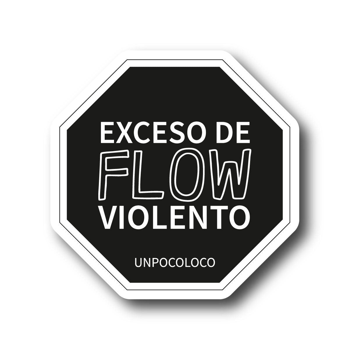 Sticker Exceso de Flow Violento