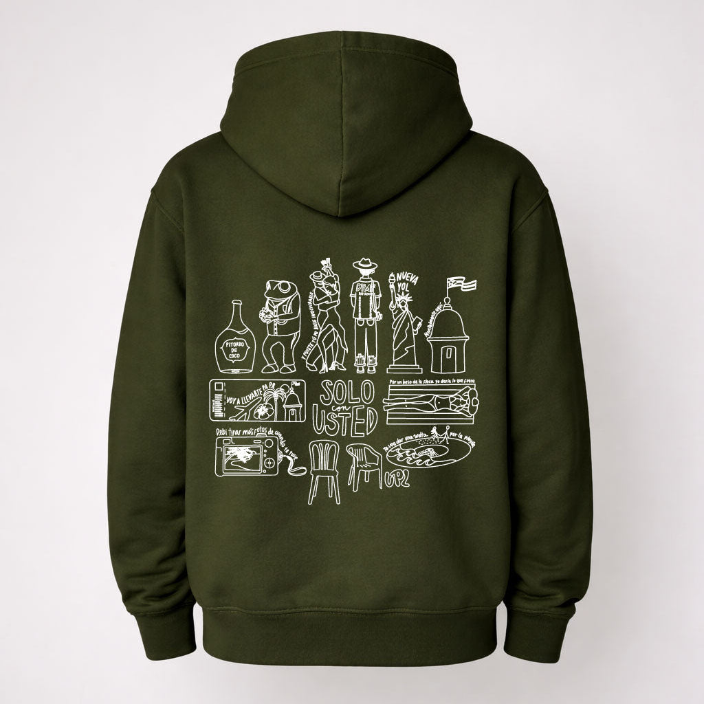 Hoodie DtMF Bad Bunny | Verde