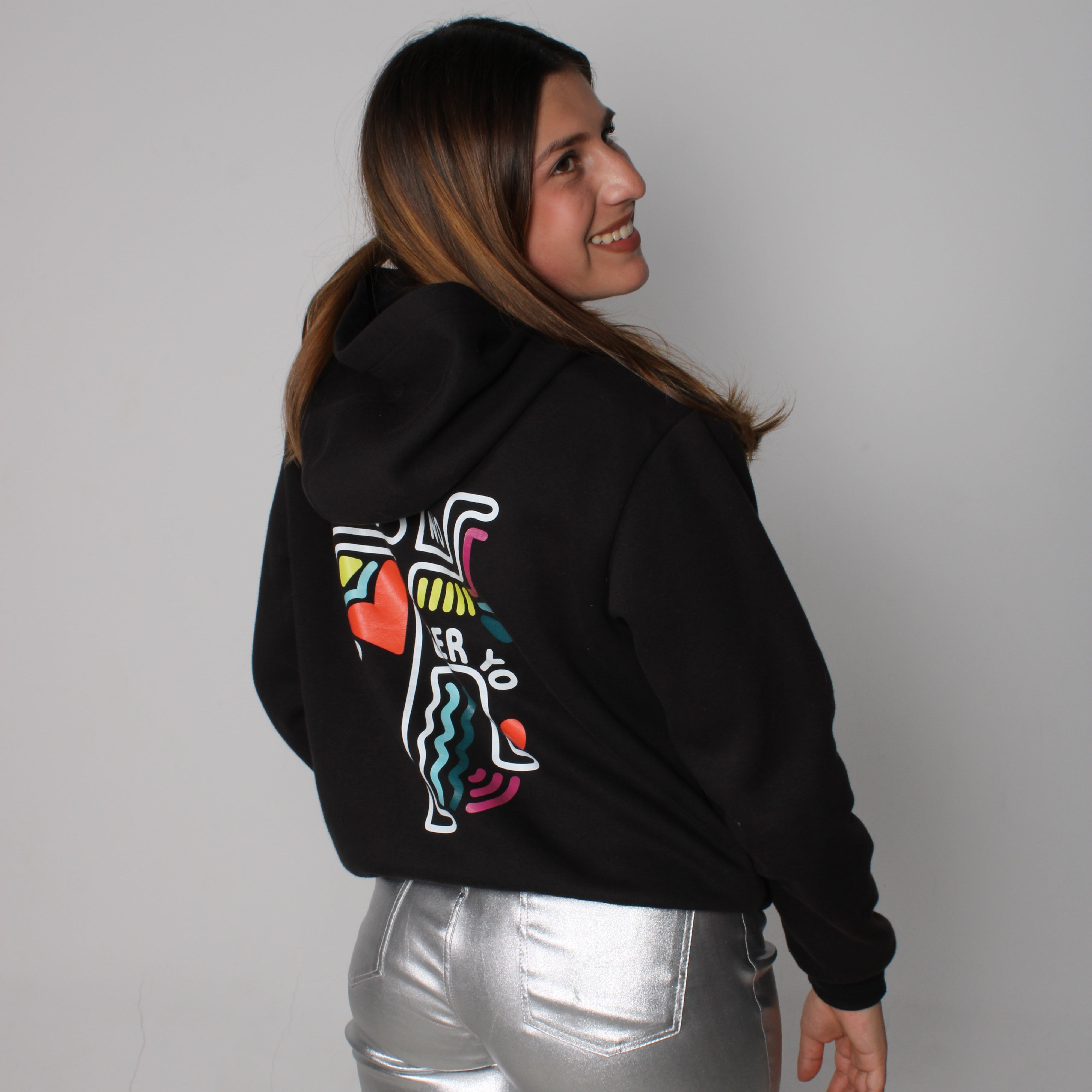 Hoodie No Puedo No Ser Yo Negro