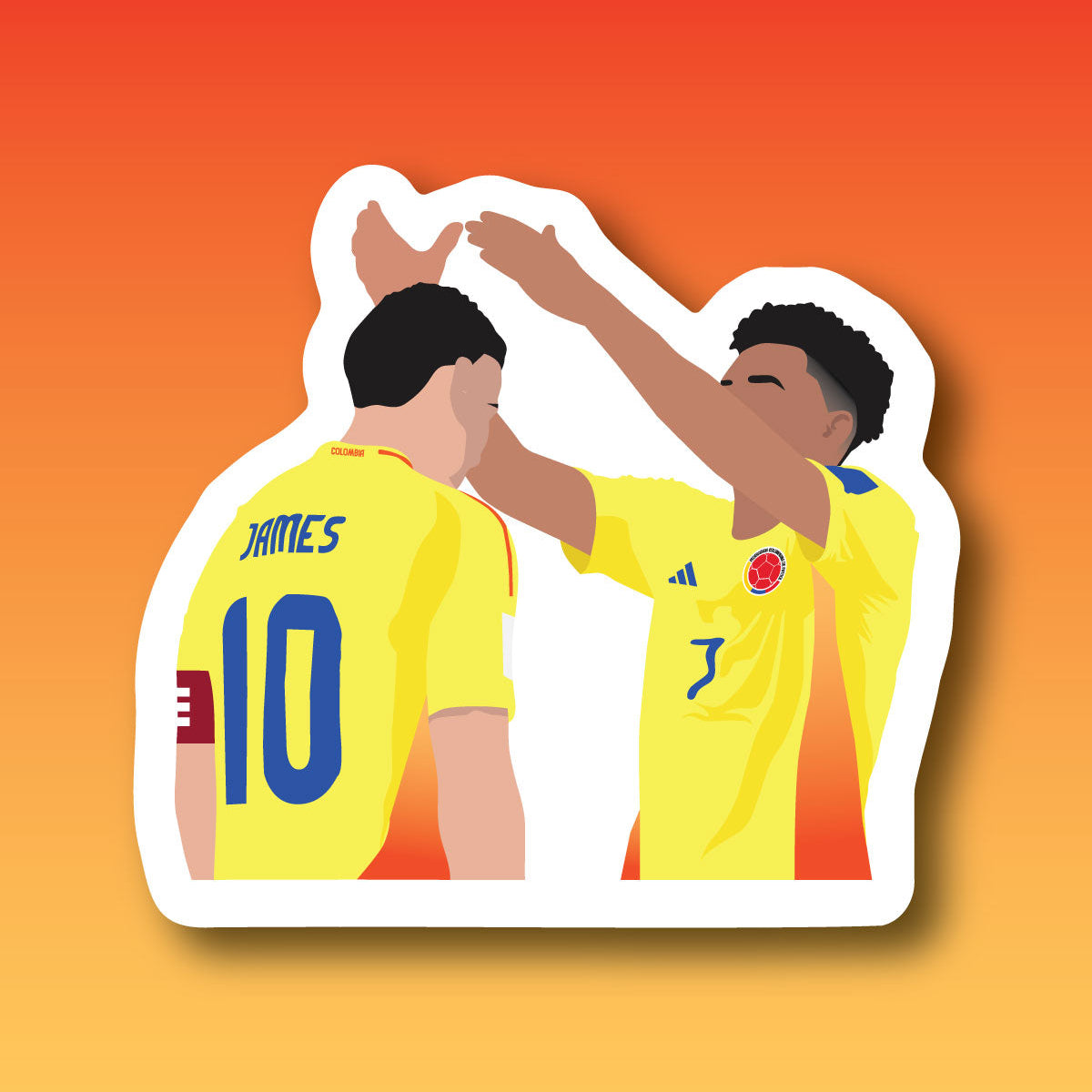 Sticker James y Lucho