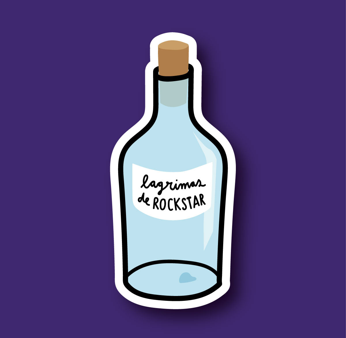 Sticker Lagrimas De Rockstar