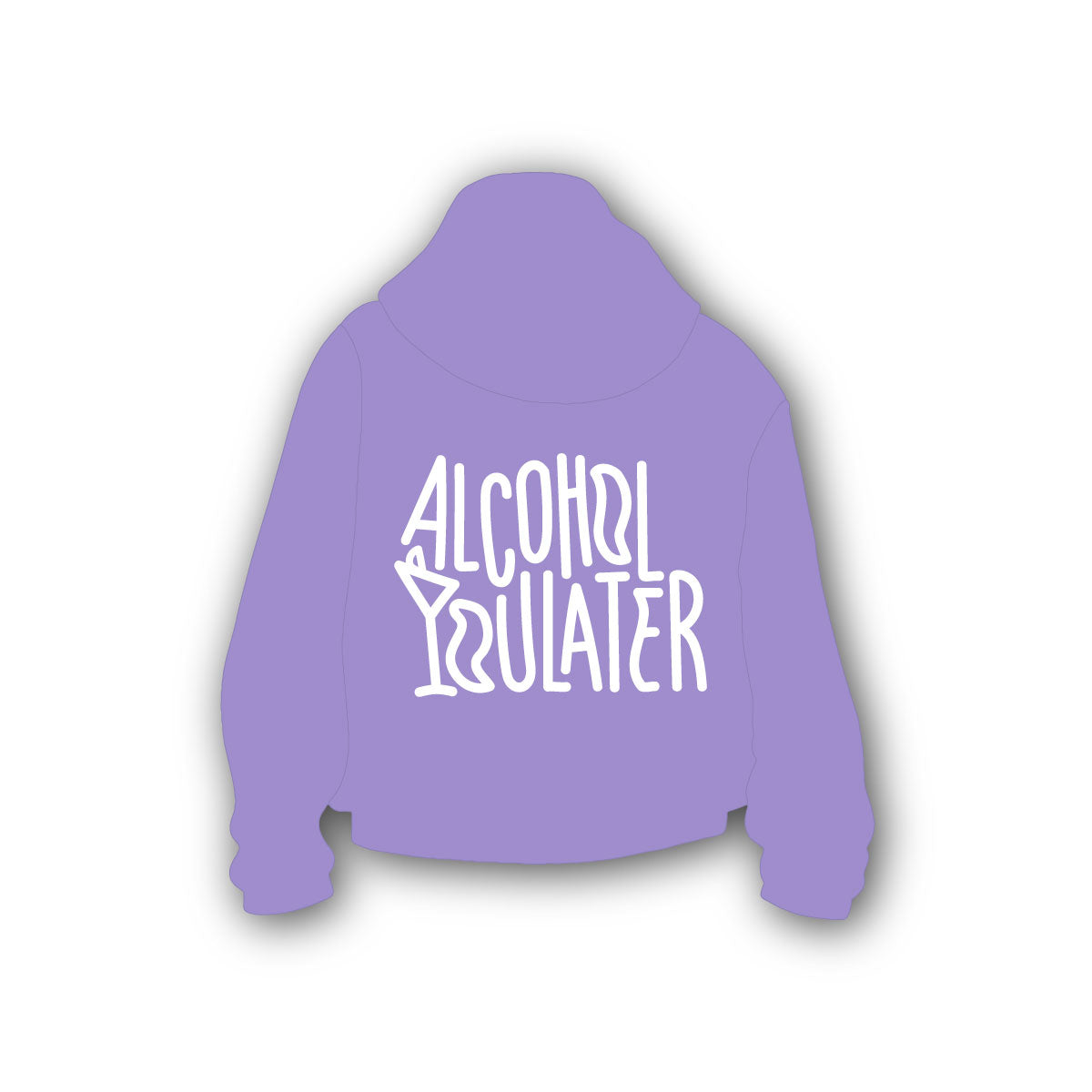 Hoodie Alcohol You Later | Morado