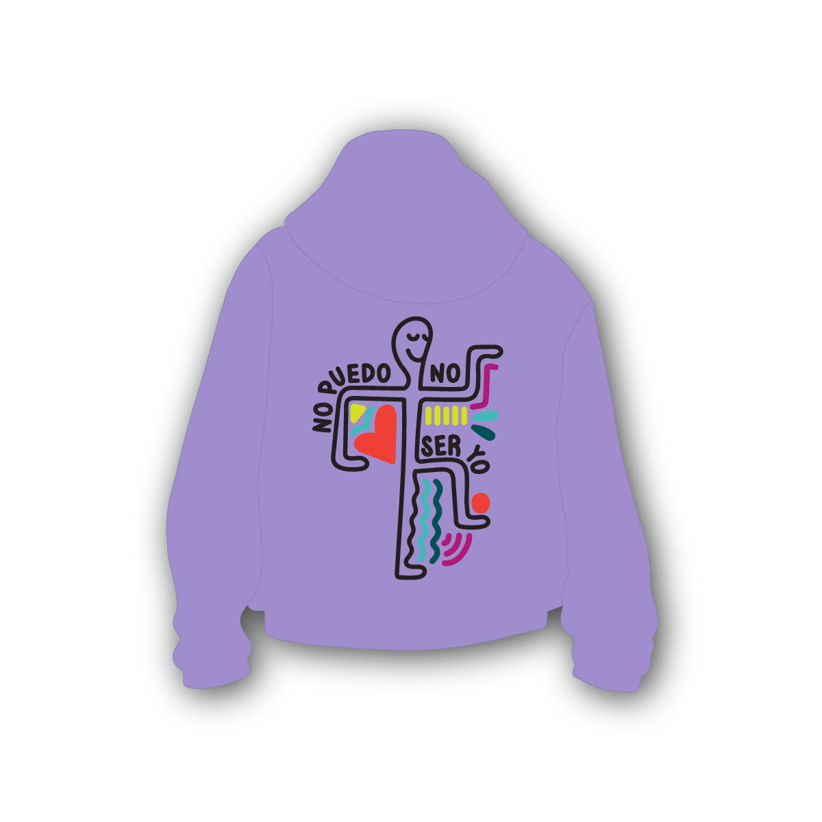 Hoodie No Puedo No Ser Yo | Morado