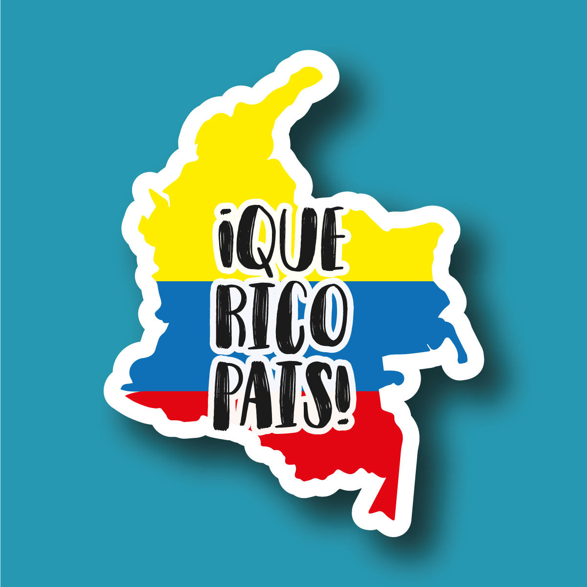 Sticker Inverso Que Rico País