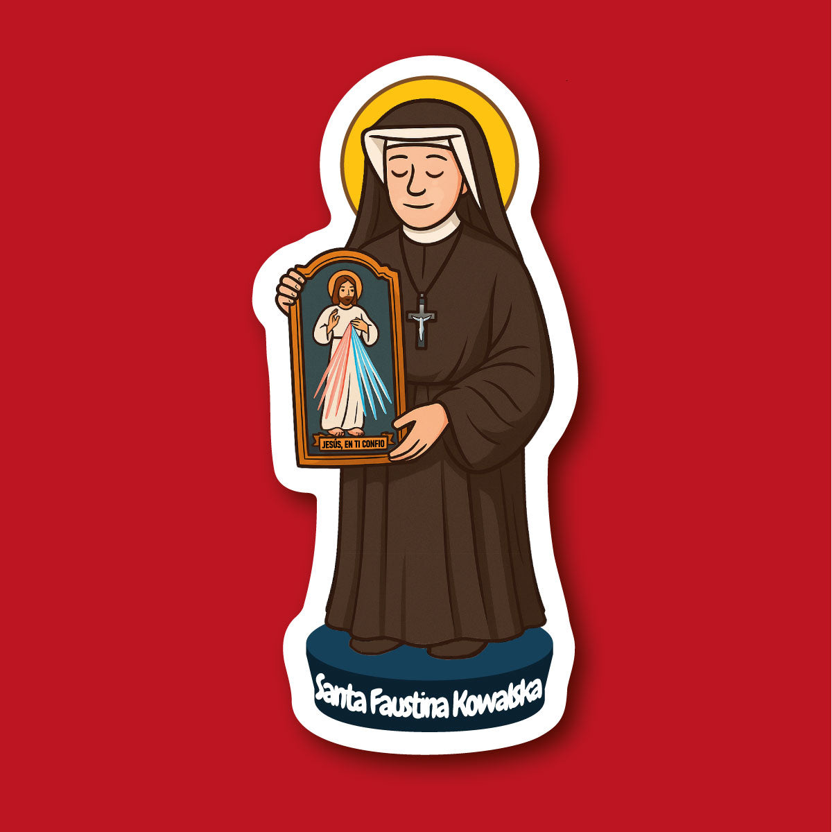 Sticker Santa Faustina Kowalska
