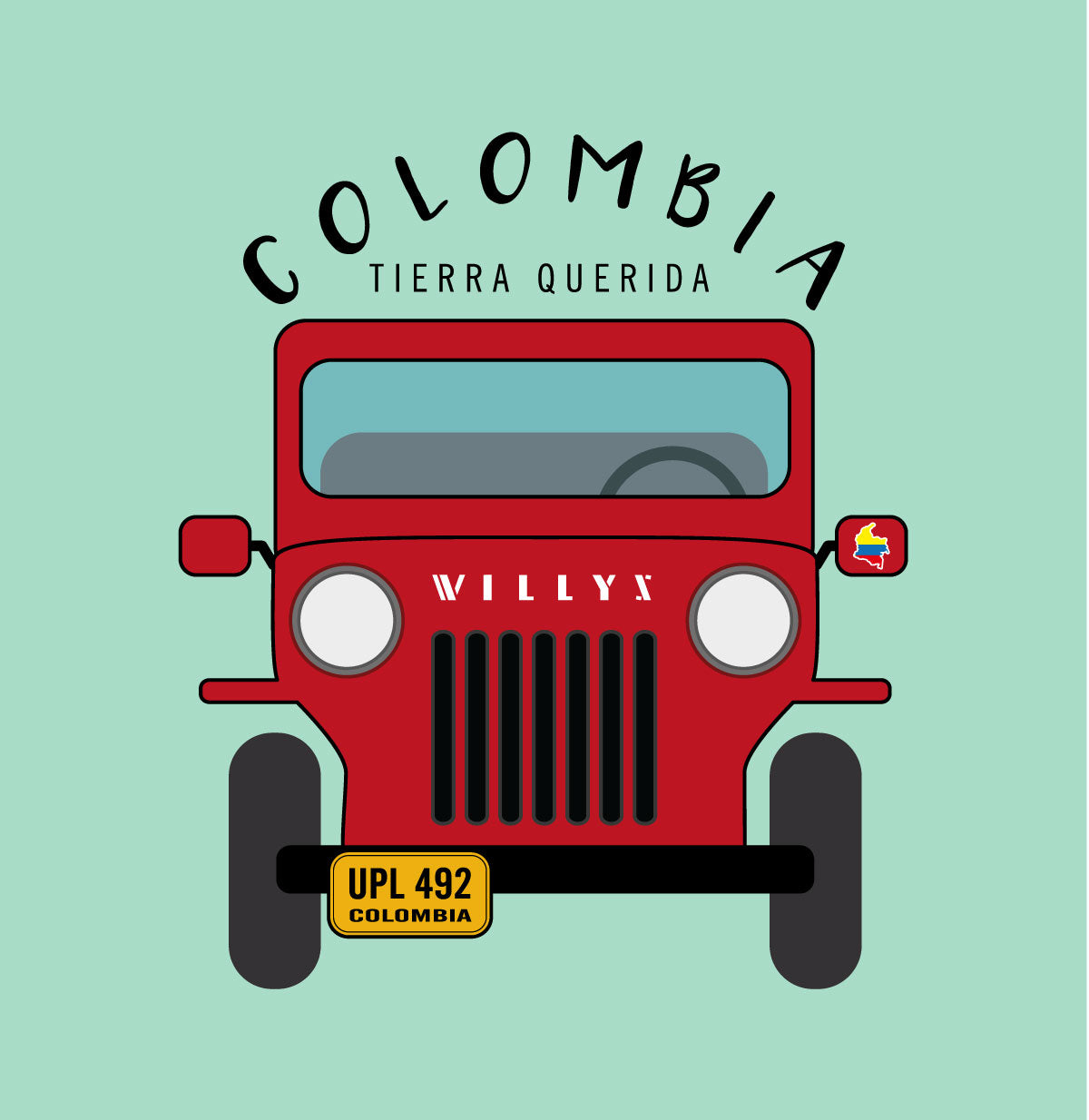 Sticker Colombia Tierra Querida