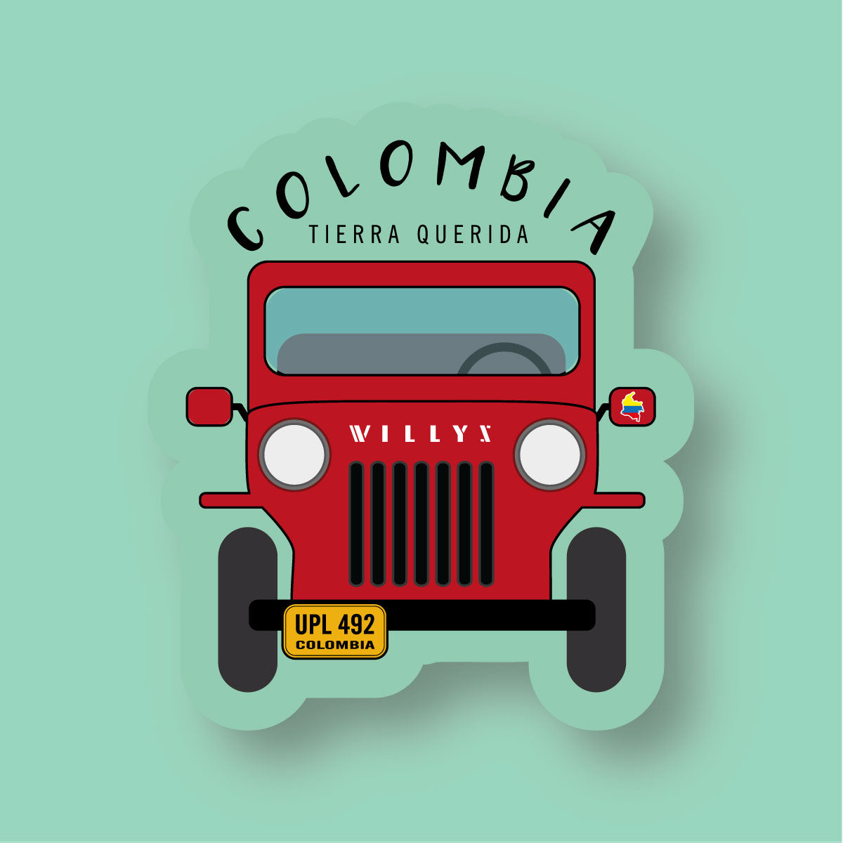 Sticker Colombia Tierra Querida