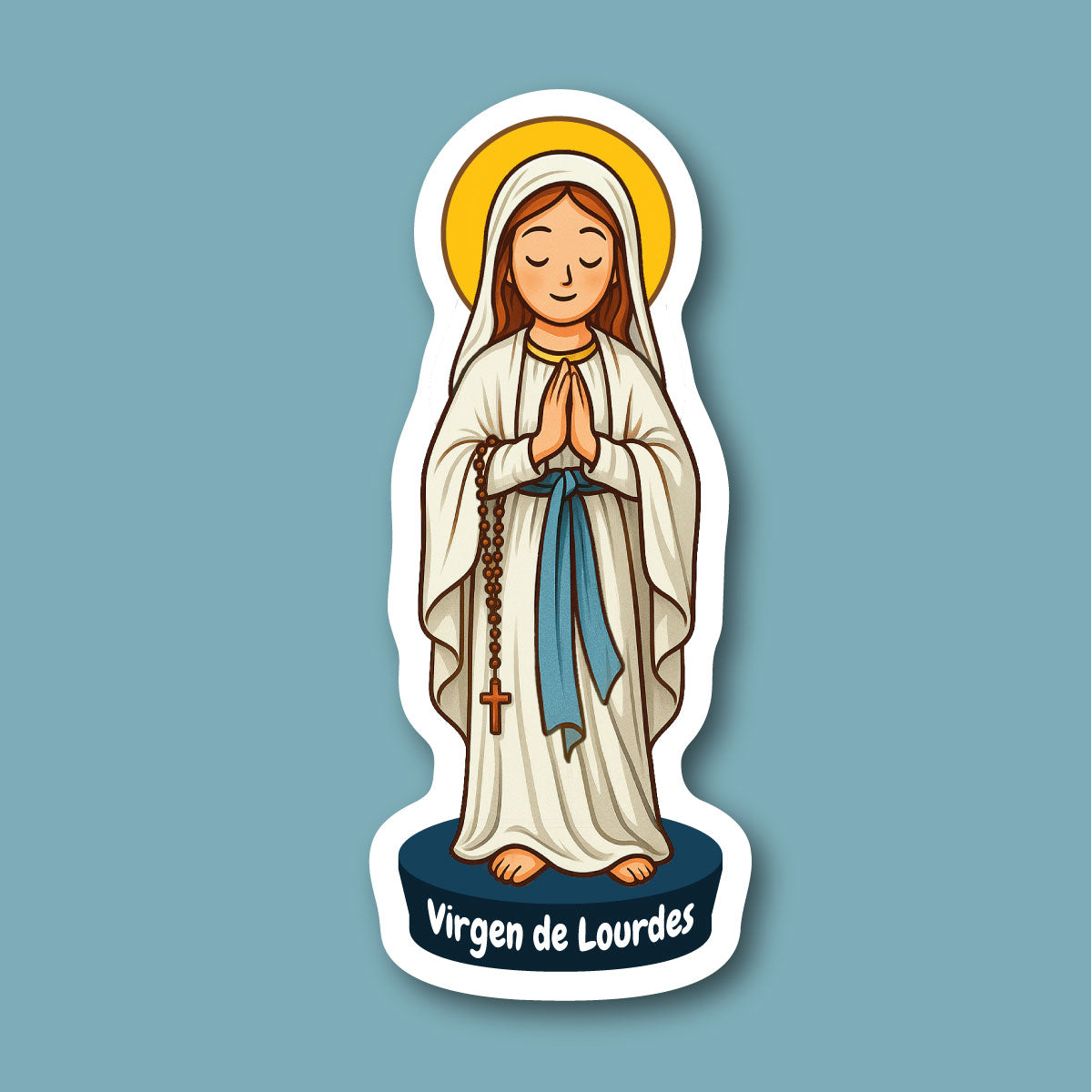 Sticker Virgen de Lourdes