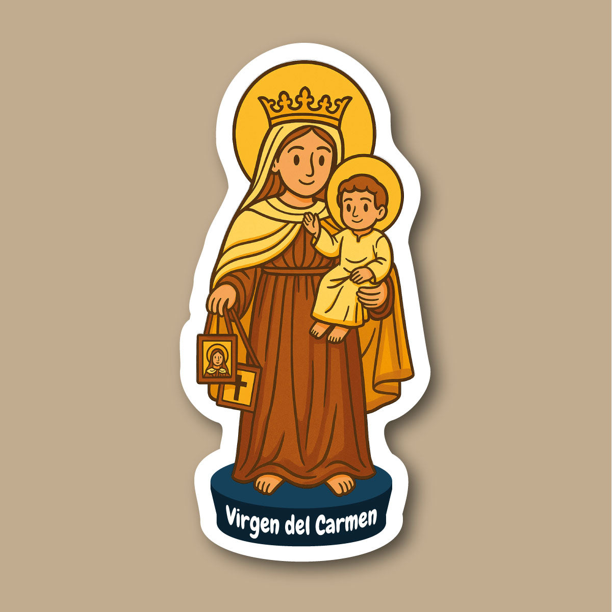 Sticker Virgen del Carmen