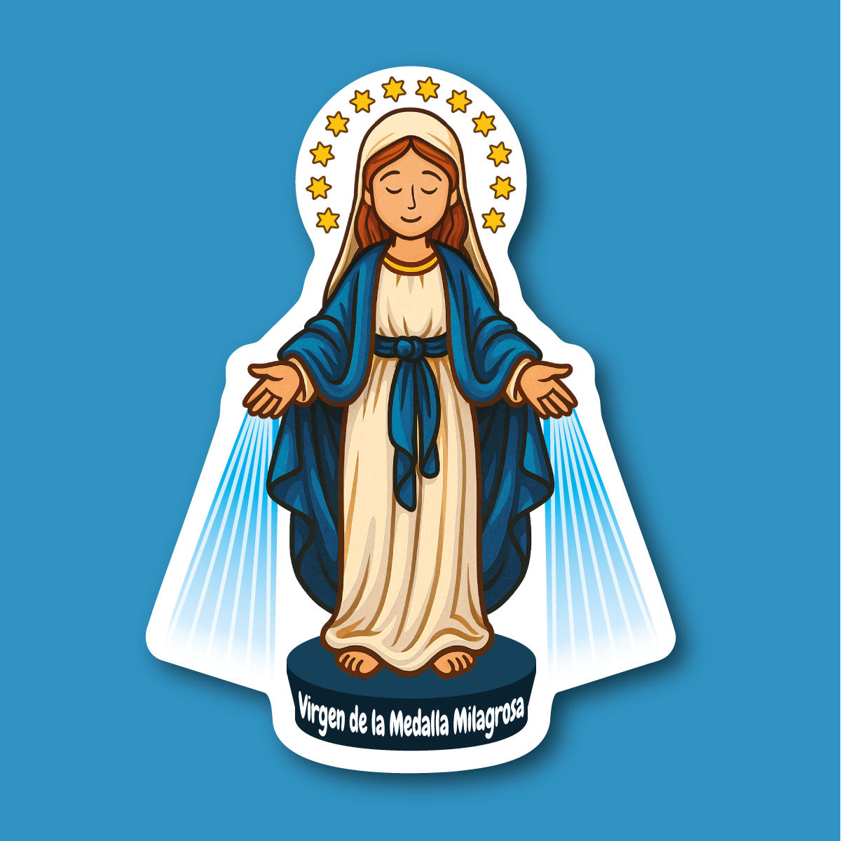 Sticker Virgen de la Medalla Milagrosa