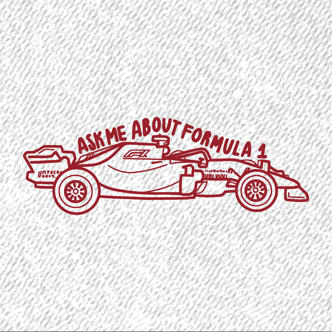 Sticker Para Ropa | Ask Me About F1