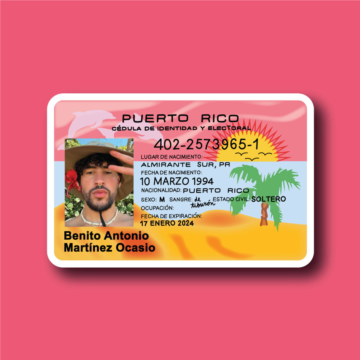 Sticker Inverso Benito´s ID