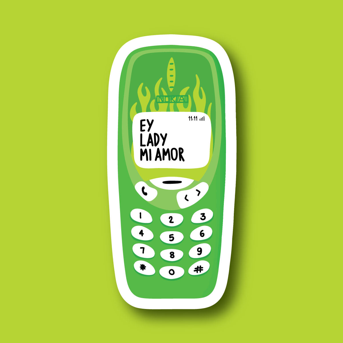 Sticker Ey Lady Mi Amor