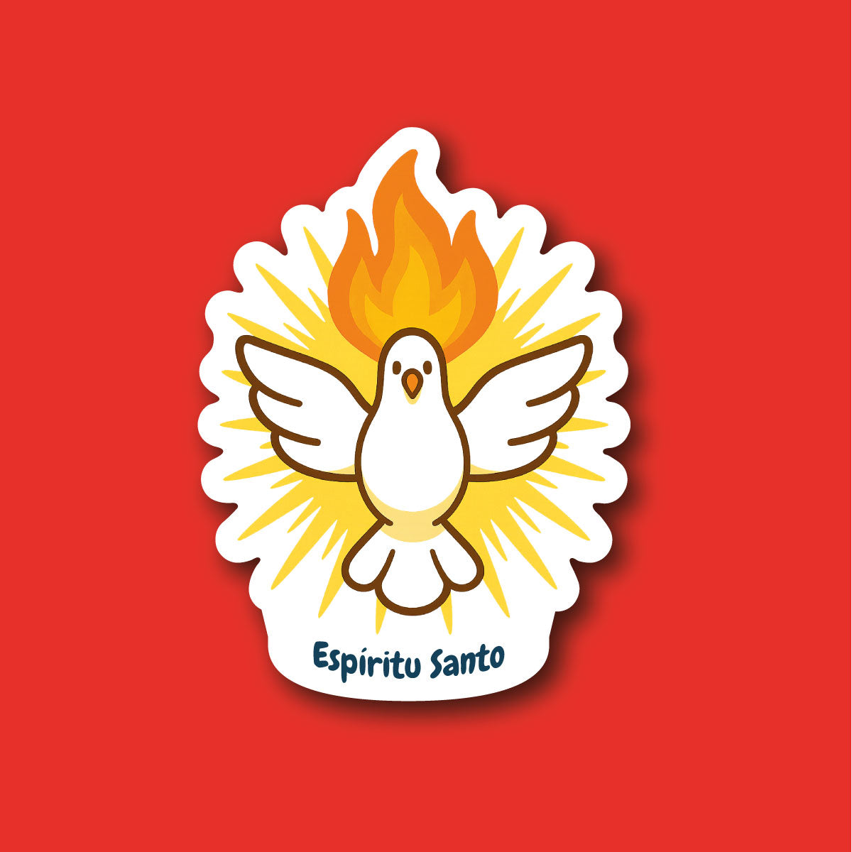 Sticker Espíritu Santo | Sticker Católico Waterproof