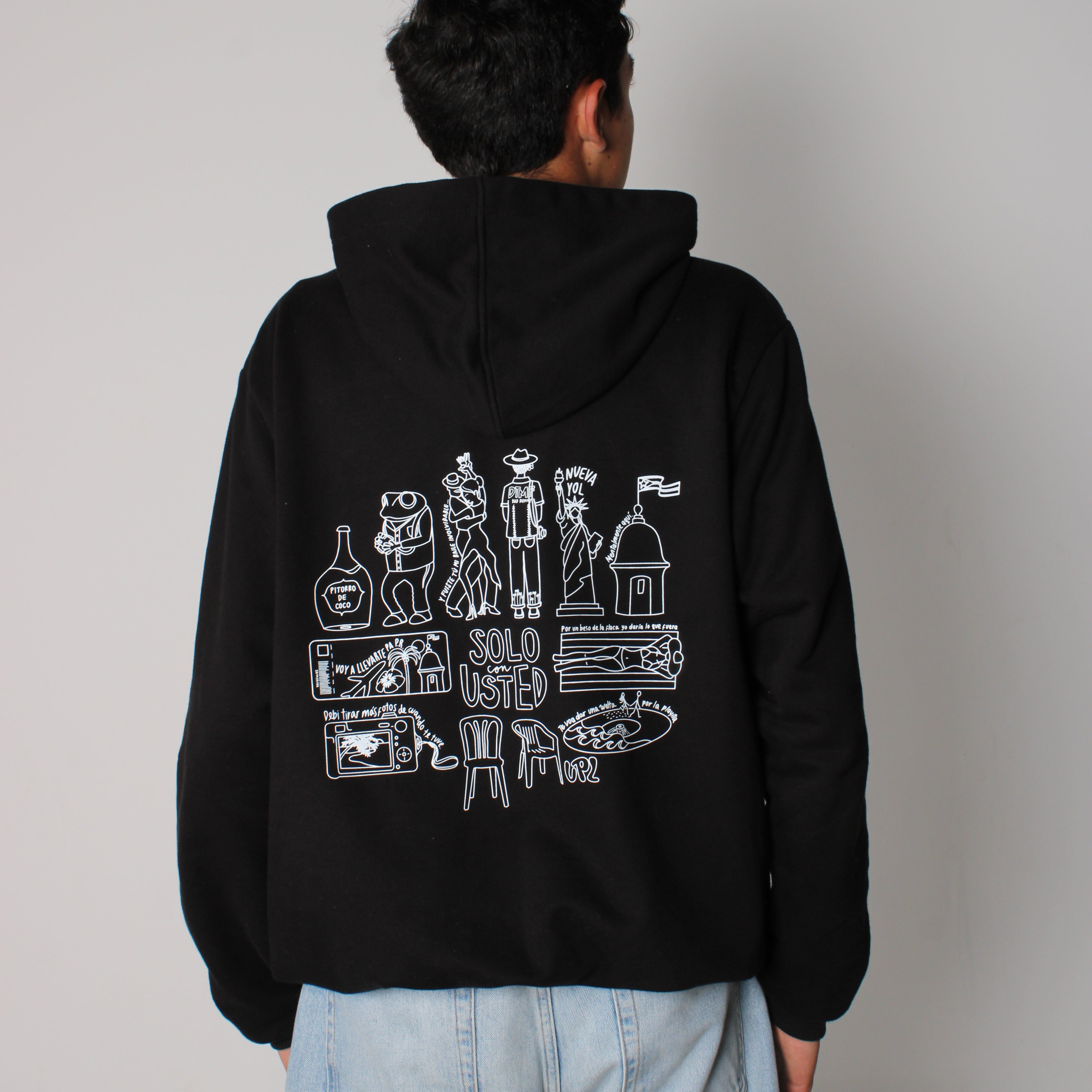 Hoodie DtMF Bad Bunny | Negro
