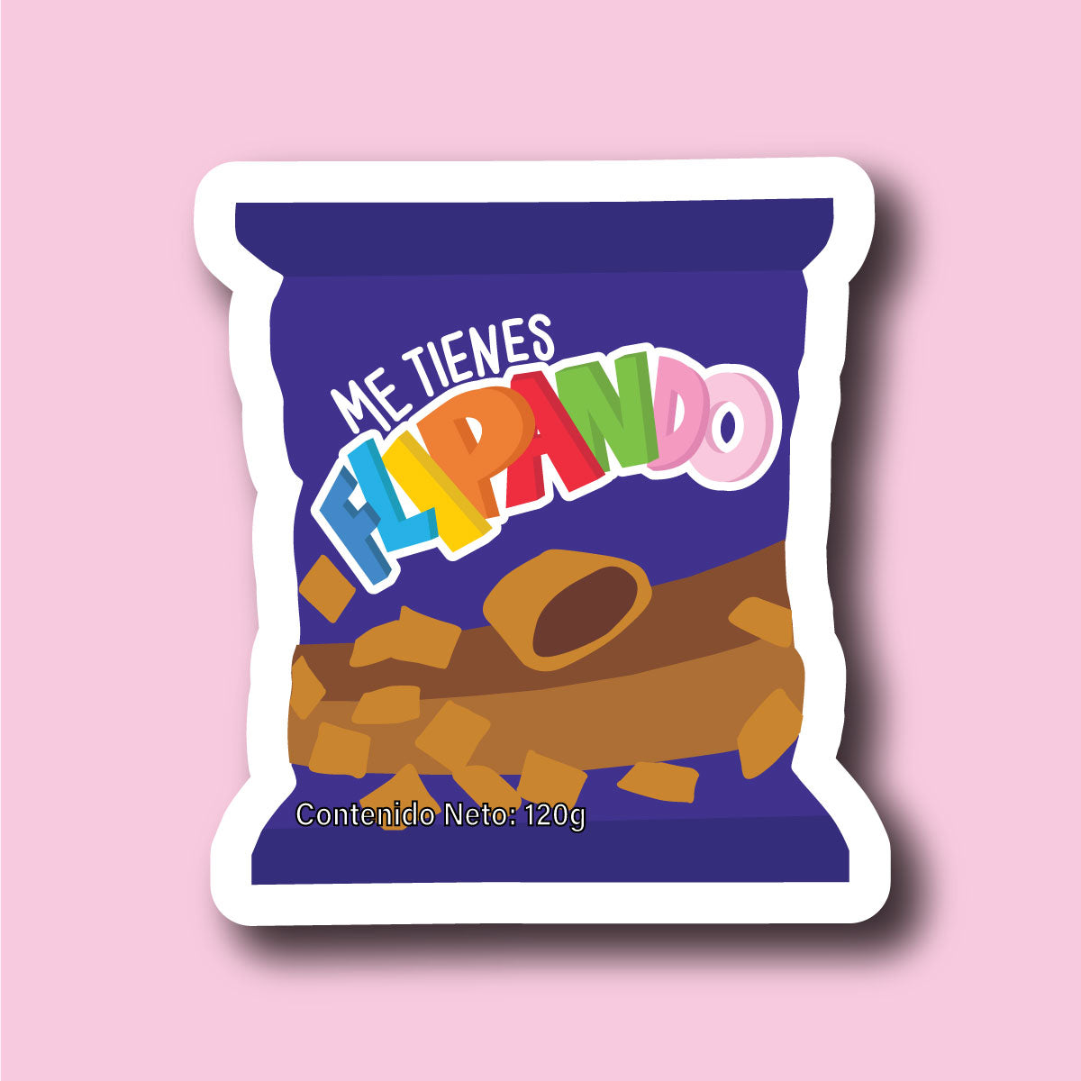 Sticker Inverso Me Tienes Flipando