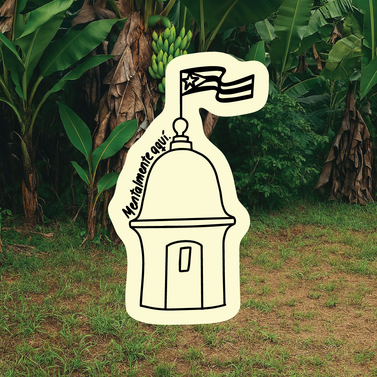 Mini Sticker Mentalmente en Puerto Rico | Glow in the dark