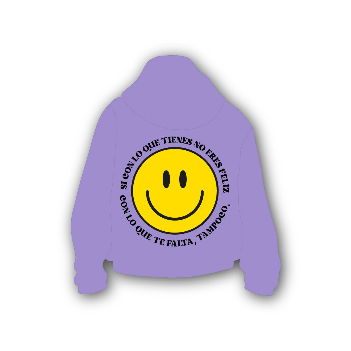 Hoodie Carita Feliz | Morado
