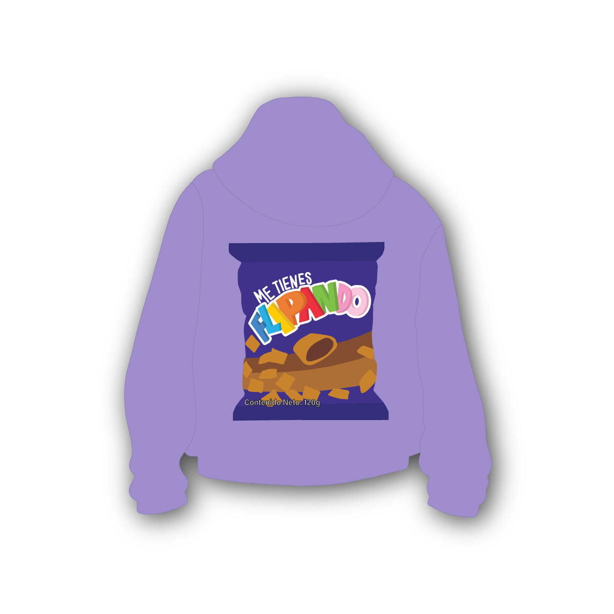 Hoodie Me Tienes Flipando | Morado