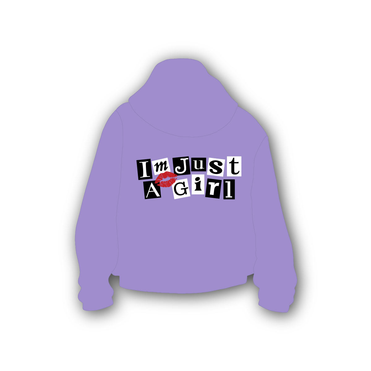 Hoodie Im Just A Girl | Morado
