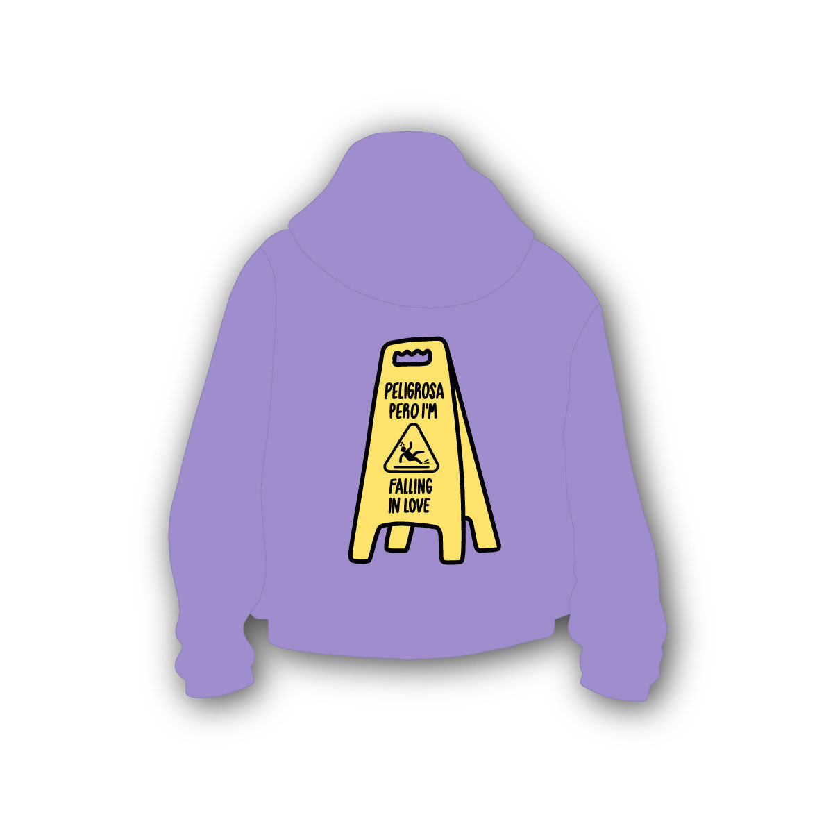 Hoodie Peligrosa Pero I´m Falling In Love | Morado