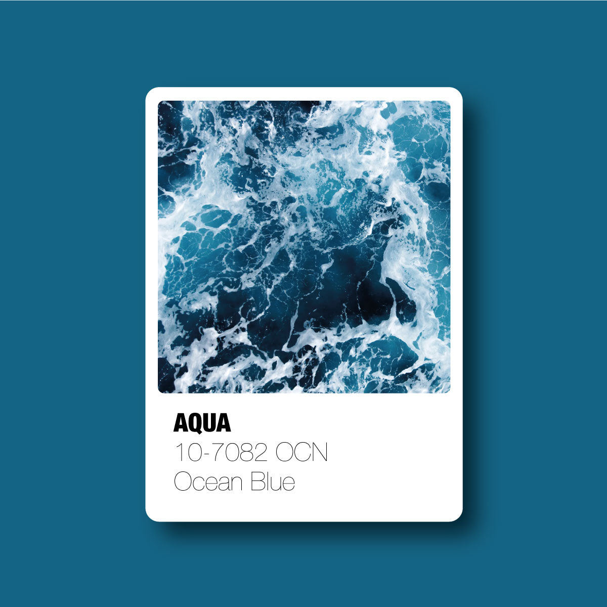 Sticker Inverso Pantone Aqua