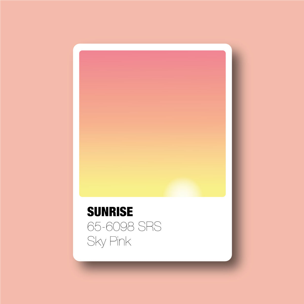 Sticker Inverso Pantone Sunrise