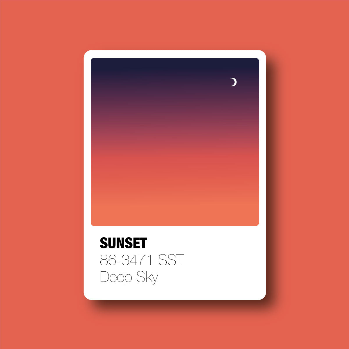 Sticker Inverso Pantone Sunset