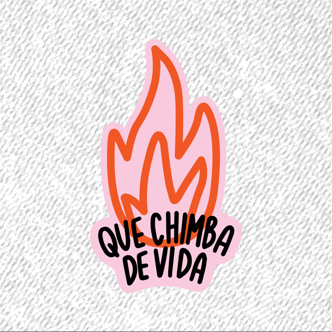Sticker Para Ropa | Que Chimba De Vida
