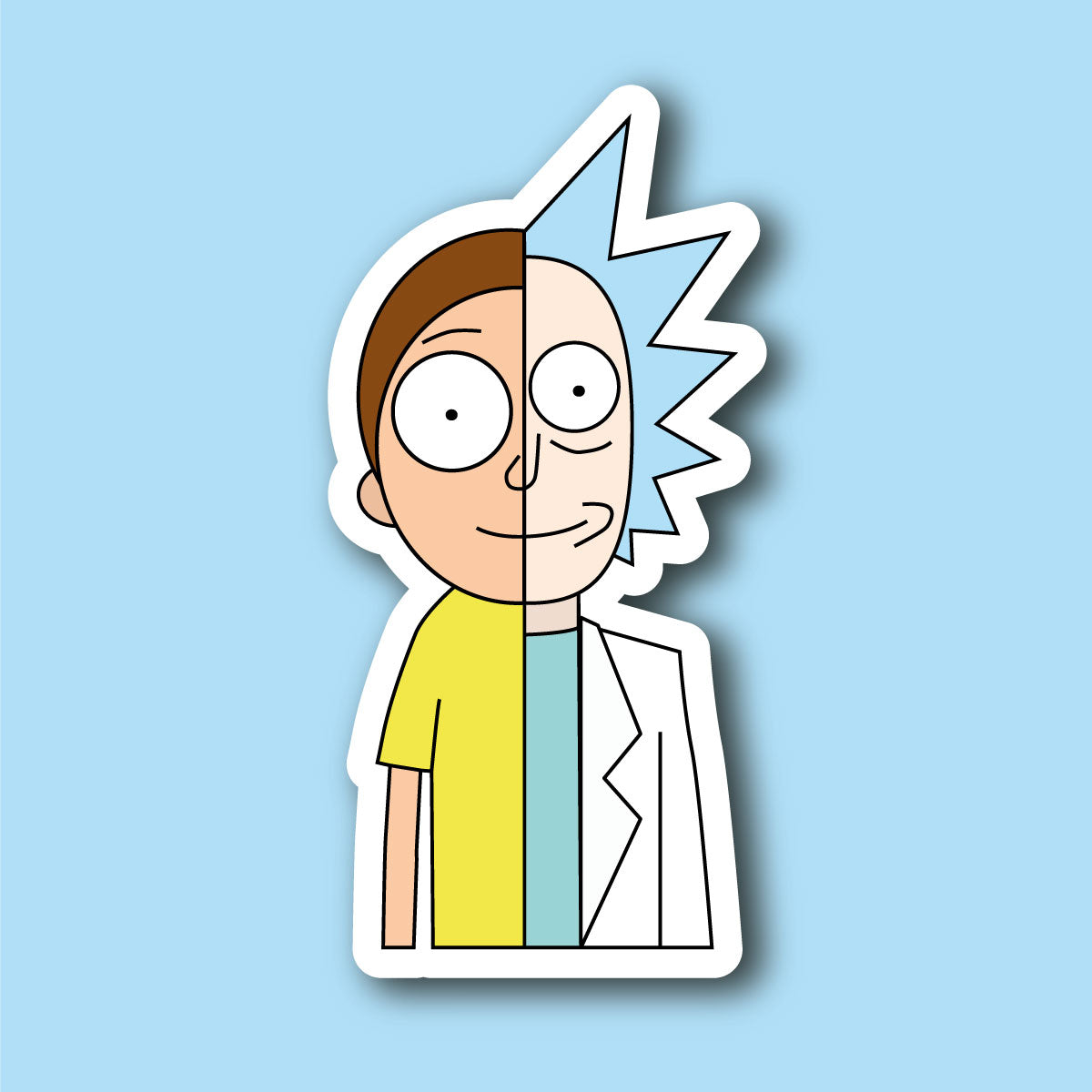 Sticker Rick y Morty