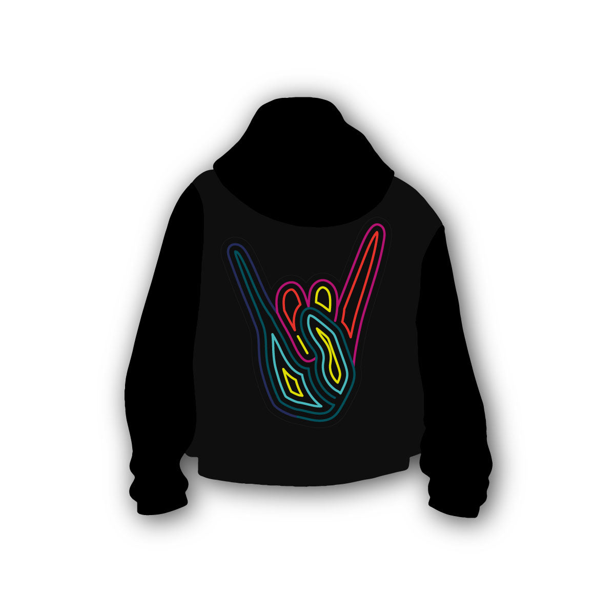 Hoodie Rock Hand