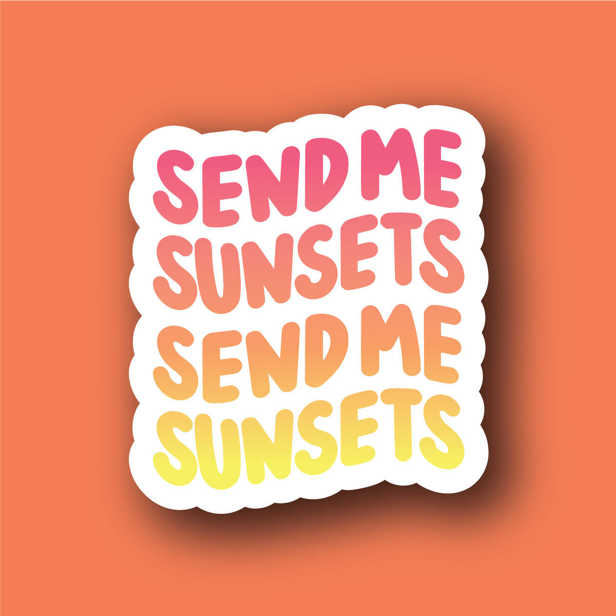 Sticker Inverso Send Me Sunsets