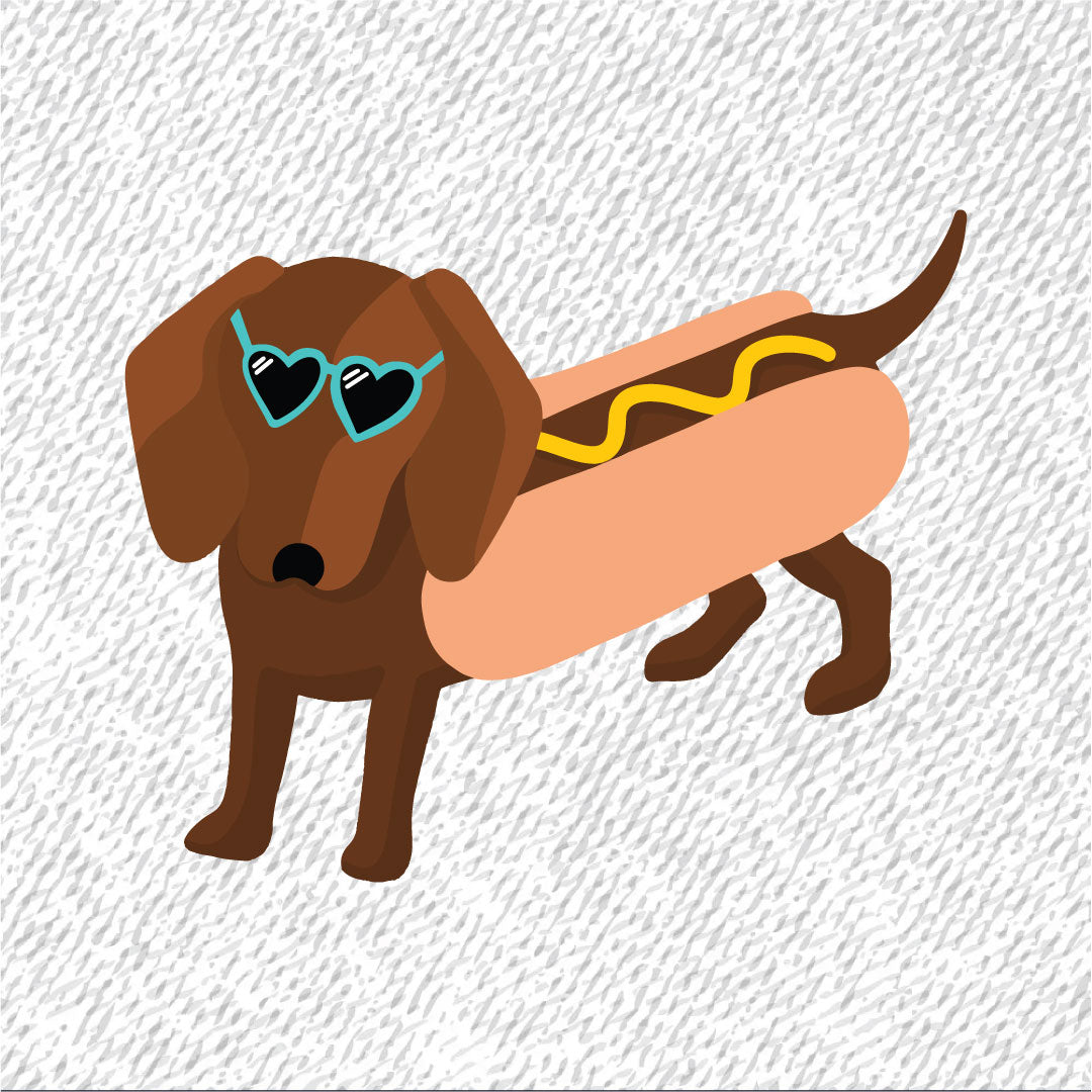 Sticker Para Ropa | Perro Salchicha