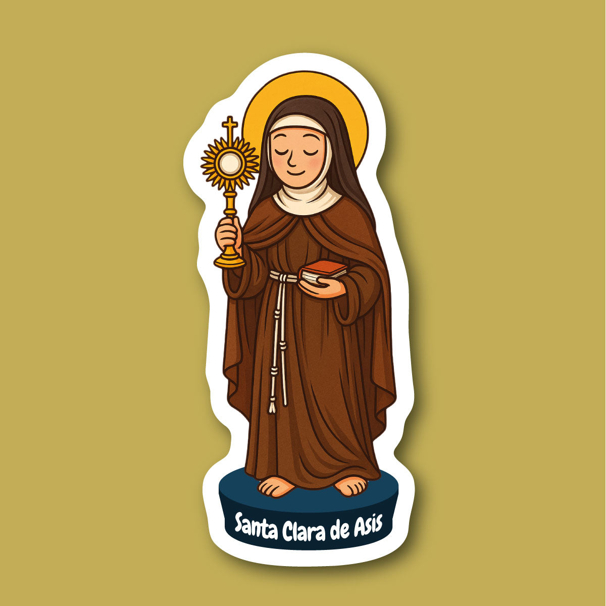 Sticker Santa Clara de Asís