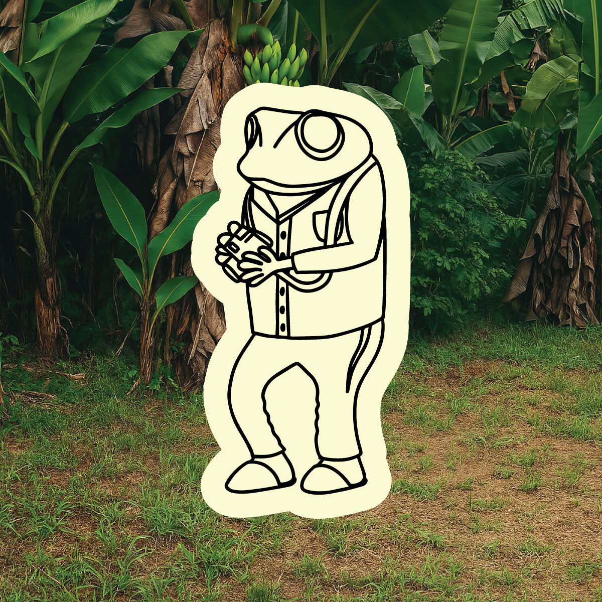 Mini Sticker Sapo Concho | Glow in the dark