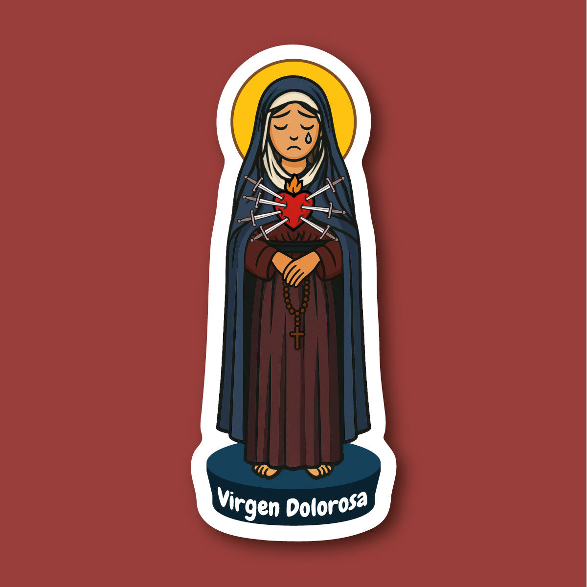 Sticker Virgen Dolorosa