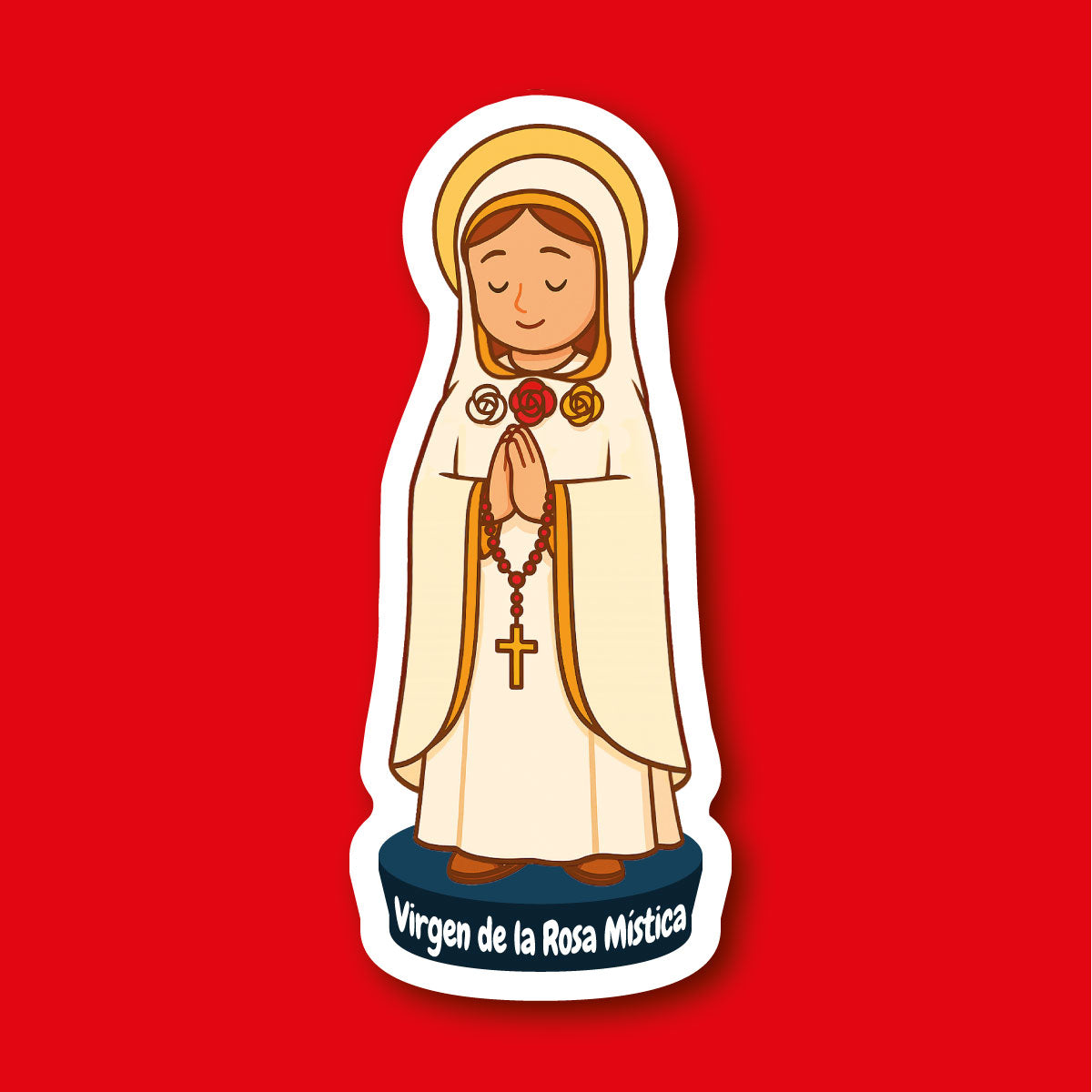 Sticker Virgen de la Rosa Mística