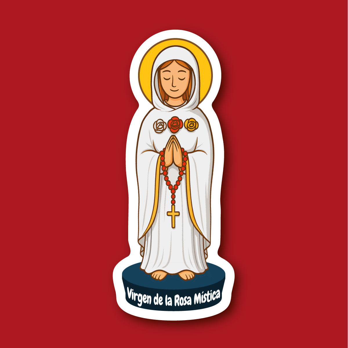 Sticker Virgen de la Rosa Mística