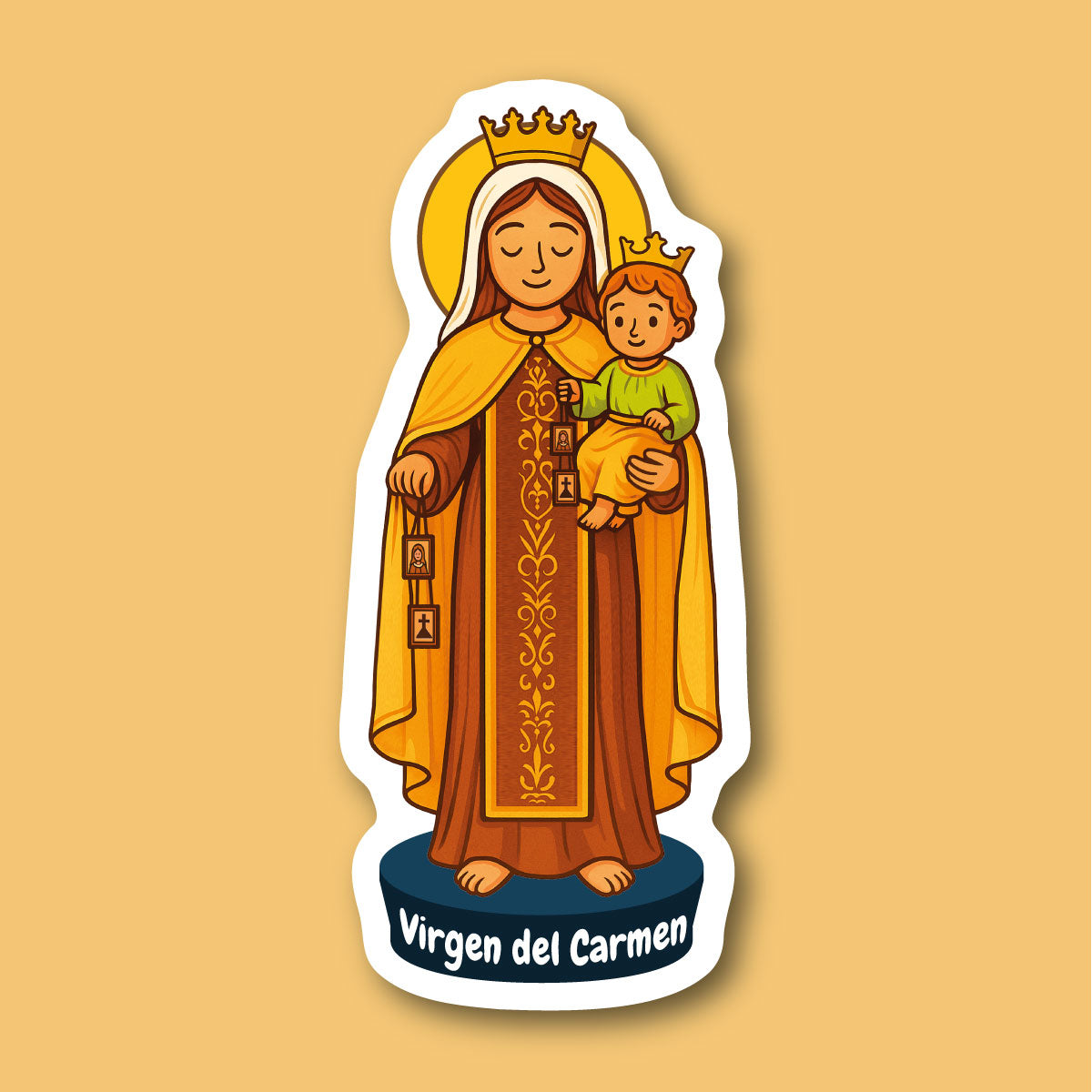 Sticker Virgen del Carmen