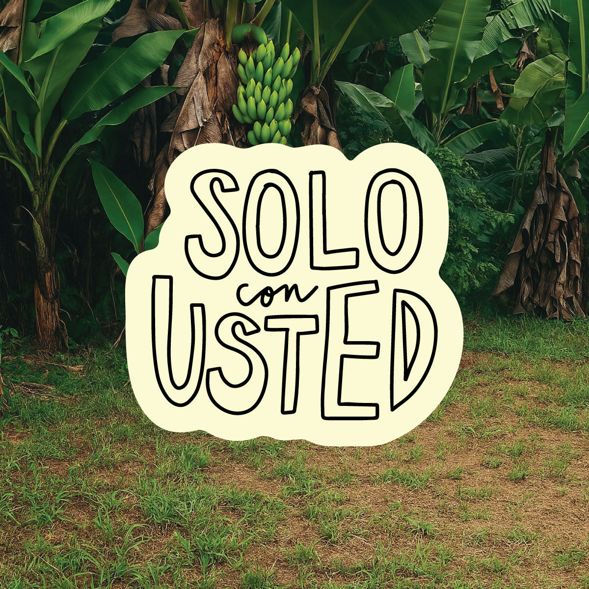 Mini Sticker Solo Con Usted | Glow in the dark
